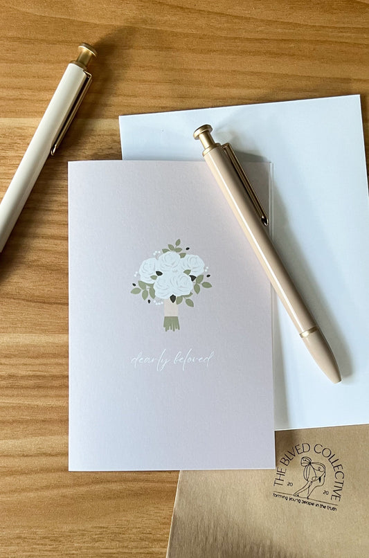 Dearly Beloved Wedding Card
